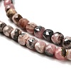 Natural Argentina Rhodonite Beads Strands G-B107-B01-01-4