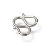 Brass M-Hook Clasps KK-CBA0DF0-14D-P-2