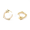 Rack Plating Brass Stud Earrings for Women EJEW-G311-04G-2