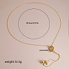 Elegant Hollow Flower Y-Shaped Chain Pendant Lariat Necklaces for Autumn/Winter RX2303-5-2