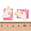 Medical Theme Alloy Enamel Pendants AL-CBA2919-03G-09B-3