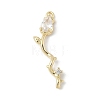 Brass Micro Pave Cubic Zirconia Pendants KK-M326-13D-G-1