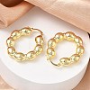 Brass Hoop Earrings for Women KK-CBAD851-41G-3