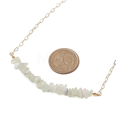 Natural & Synthetic Mixed Gemstone Chip Bib Necklaces NJEW-JN04950-1