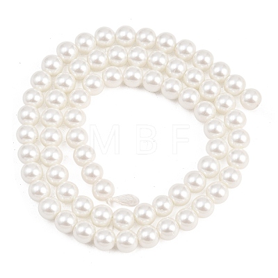 Eco-Friendly Dyed Glass Pearl Round Beads Strands HY-A002-6mm-RB001-1