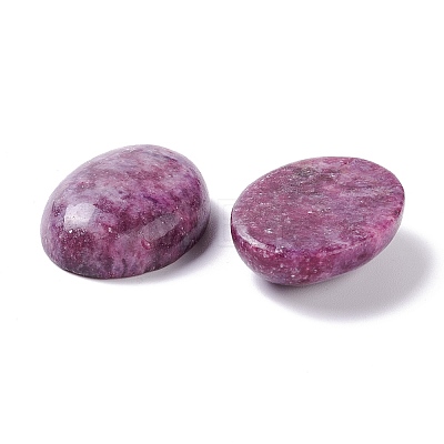 Natural Lepidolite/Purple Mica Stone Cabochons G-K317-B09-1