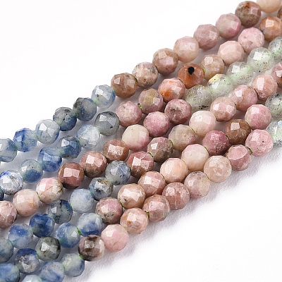 Natural Mixed Gemstone Beads Strands G-D080-A01-03-07-1