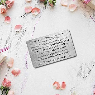 Rectangle 201 Stainless Steel Custom Blank Thermal Transfer Wallet Card DIY-WH0252-021-1