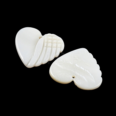 Natural Freshwater Shell Pendants BSHE-G034-17-1