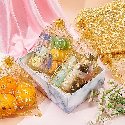 Rectangle Organza Gift Bags OP-WH0002-02B-1