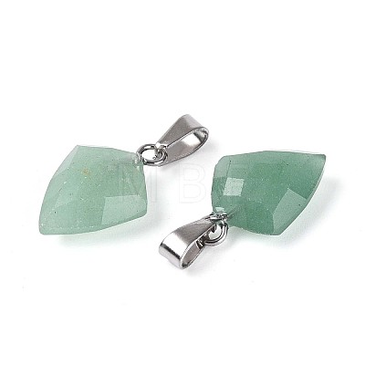 Natural Green Aventurine Pendants G-N349-18P-03-1
