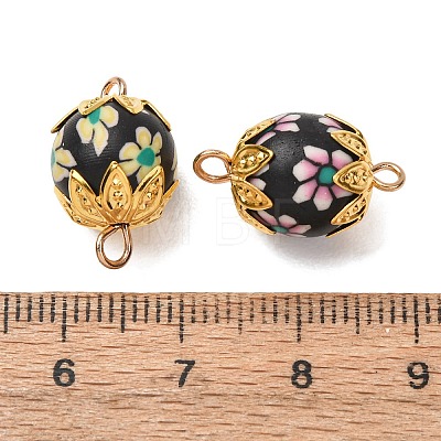 Handmade Polymer Clay Connector Charms CLAY-C008-05-1