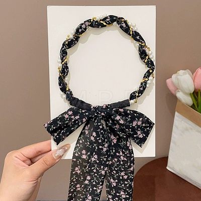 Polyester Hair Bands OHAR-B007-06-1