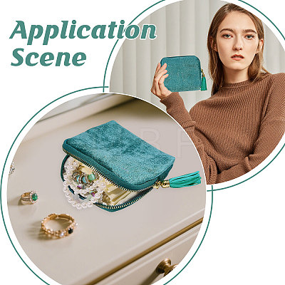 Velvet Jewelry Storage Zipper Pouches ABAG-WH0063-117B-1