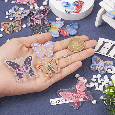  DIY Butterfly Earring Making Kit DIY-TA0005-24-1