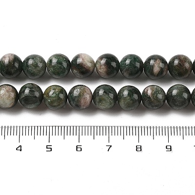 Natural Green Quartz Round Beads Strands G-Q171-D02-02-1