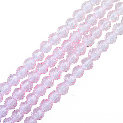 Transparent Glass Beads Strands GLAA-N041-010-14-1