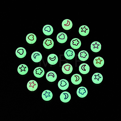 Luminous Acrylic Beads X-MACR-S273-48-1