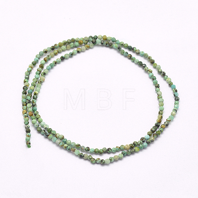Natural African Turquoise Beads Strands G-F509-29-3mm-1