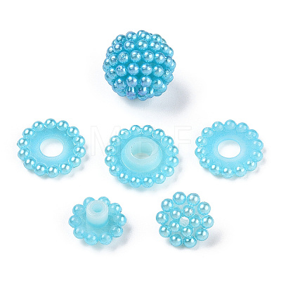 ABS Plastic Beads KY-T041-02-14MM-B-1
