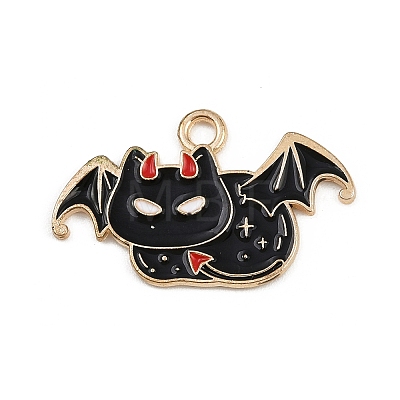 Halloween Alloy Enamel Pendants FIND-I052-01KCG-08-1