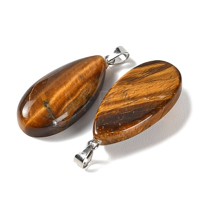 Natural Tiger Eye Pendants GG-CBACB71-02P-04-1