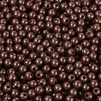 Opaque Acrylic Beads SACR-A006-06C-1