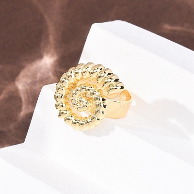 Ocean Brass Cuff Open Rings RJEW-Z129-01G-04-1