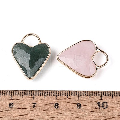 Natural & Synthetic Mixed Stone Faceted Pendants G-Q601-03G-1