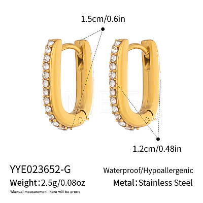304 Stainless Steel Hoop Earrings for Women KE4093-1-1
