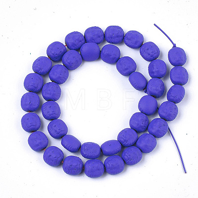 Spray Painted Non-magnetic Synthetic Hematite Beads Strands G-T116-29-19-1