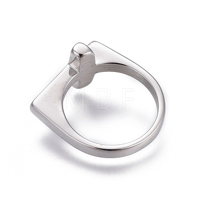 Tarnish Resistant 304 Stainless Steel Finger Rings RJEW-O032-12P-17mm-1