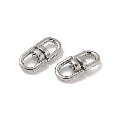304 Stainless Steel Double Eye Swivel Clasps STAS-L300-011B-P-1
