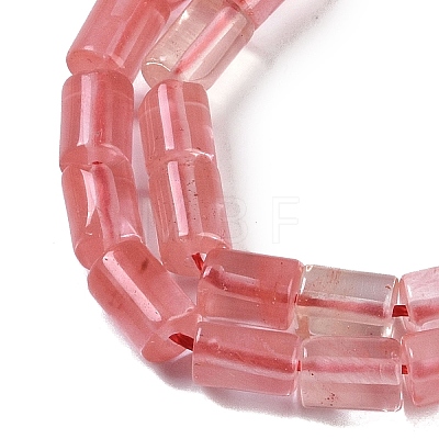 Cherry Quartz Glass Beads Strands G-C128-A24-01-1