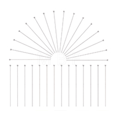 30Pcs 925 Sterling Silver Ball Head Pins STER-PH0003-15-1