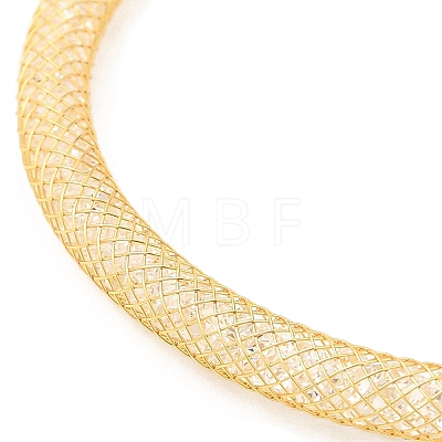 Brass Mesh Chain Bracelets for Women DIY-B066-02G-1