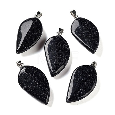 Synthetic Blue Goldstone Pendants GG-CBACB71-05P-11-1