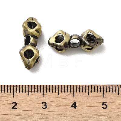 Tibetan Style Rack Plating Brass Connector Charms KK-Q805-08AB-1