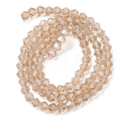 Transparent Electroplate Glass Beads Strands LS-EGLA-A039-T3mm-A12-1