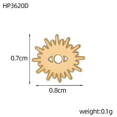 304 Stainless Steel Charms STAS-OY019-79G-1