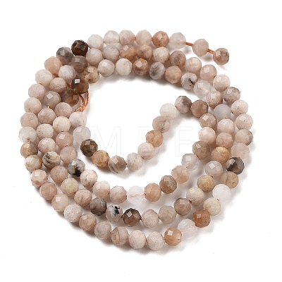 Natural Peach Moonstone Beads Strands G-B093-A01-01-1