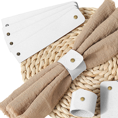 12Pcs PU Leather Napkin Rings AJEW-CL0005-81D-1