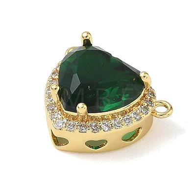 Brass Pave Cubic Zirconia Pendants KK-CBA74BF-01G-05-1