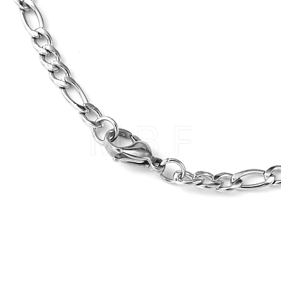 Tarnish Resistant Figaro Chain Necklace for Men NJEW-F027-03-1mm-1