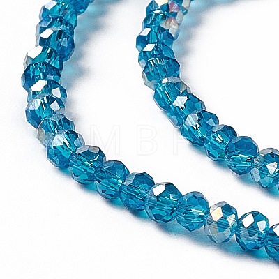 Electroplate Glass Beads Strands EGLA-R048-2mm-17-1