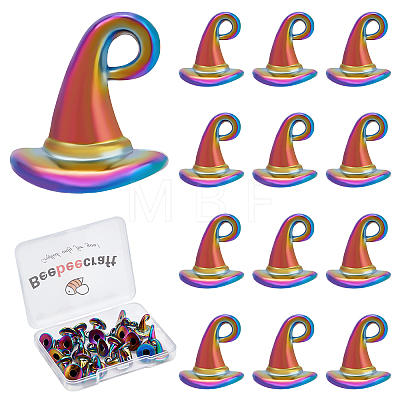 Rainbow Color Alloy Pendants FIND-BBC0001-30-1