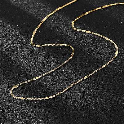 Brass Chain Necklaces X-MAK-L009-12G-1