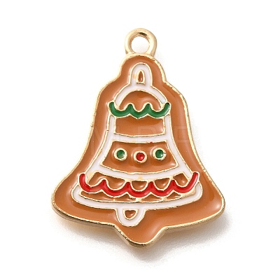 Christmas Theme Alloy Enamel Pendants ENAM-Q509-01KCG-07-1