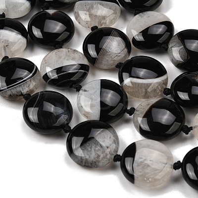 Natural Agate Beads Strands G-F820-Q01-01-1