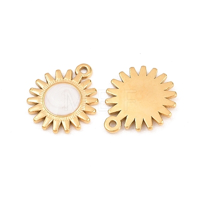 304 Stainless Steel Enamel Pendants STAS-K293-30G-02-1